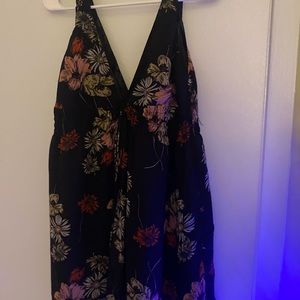 Black flower dress